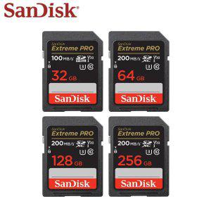 SanDisk SD 카드 익스 프로 100 MB/s 32GB 200 64GB 128GB 256GB V30 U3 메모리 플래시 4K 카메라 용