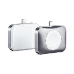 [사테치] 2in1 무선충전기 애플워치 에어팟 휴대용충전기 애플정식인증