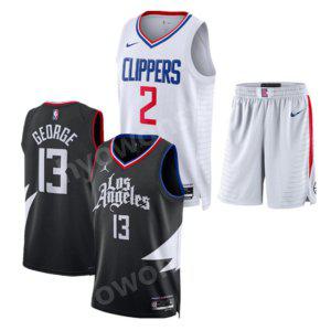 LA 클리퍼스 농구 저지 민소매 나시 NBA 유니폼 세트 폴조지 레너드