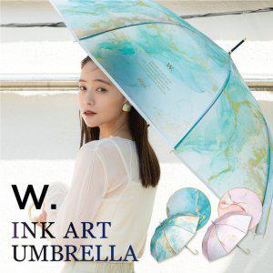 WPC. 공식 점프 우산 비닐 잉크 아트 장우산 긴 여성 멋쟁이 귀여운 브랜드