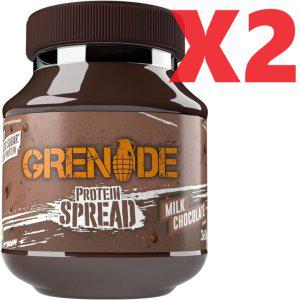 [영국출발] 360G 2개 그레네이드 밀크초콜릿 프로틴 스프레드 벌크업 다이어트 Grenade Protein Spread