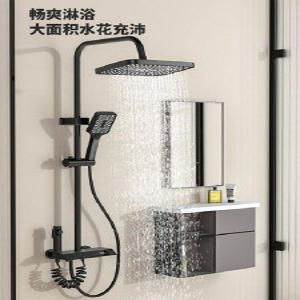 고급 샤워 수전 온도 세트  호텔 액세서리 노즐 LED 교체 가정용 욕실 디지털 헤드 부속품 해바라기 샤워기 샤워욕조수전 레인샤