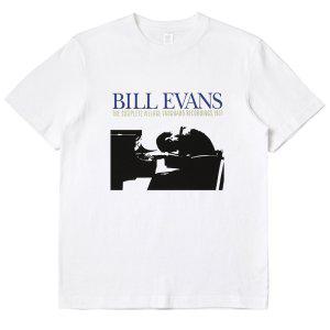 빌 에반스 재즈 피아노 티셔츠 아티스트 시리즈 빈티지 캐주얼 반팔티