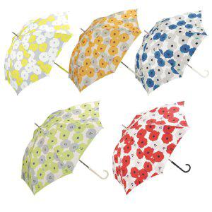 WPC 장우산 58cm 큰 꽃무늬 북유럽 복고 내츄럴 일본우산