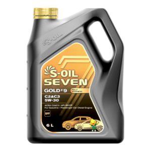 S-OIL 세븐 골드 #9 C2&C3 5W30 6L 가솔린/디젤 100%합성엔진오일