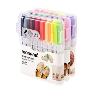 모나미 패브릭마카 470 C세트 24색 다양한 색상