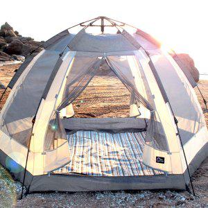 [알뜨리] 육각 원터치 피크닉 텐트 특대형 그늘막 모기장 야외 낚시 캠핑 용품