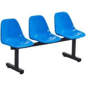 버스 터미널 플라스틱 대기 의자 3인 컬러 벤치 야구장 관중석 대기실