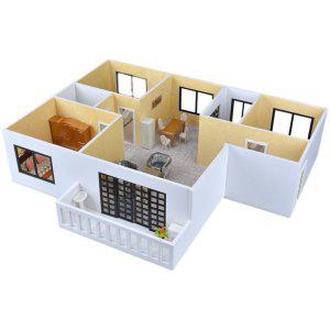 아파트모형 미니어처 모델하우스 DIY 건축 집모형 주택 세트