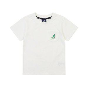 [갤러리아]AQBCRT04160OW 포켓 로고 숏 슬리브 티셔츠 QB 0416 오프 화이트
