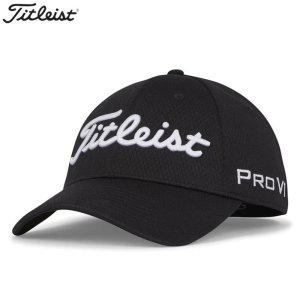 타이틀리스트 남성 골프웨어 블랙 볼캡 모자 TH23FTELA01