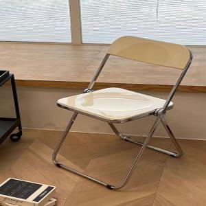 투명 아크릴 의자 접이식 인테리어의자 카페의자 식탁의자 미드센츄리 디자인의자