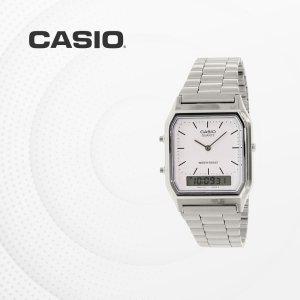카시오 CASIO AQ-230A-7D 메탈밴드 전자손목시계