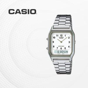 카시오 CASIO AQ-230A-7B 메탈밴드 전자손목시계