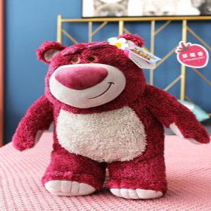 토이스토리 정품 랏소 곰인형 딸기향 빨간곰 인형 가방 버전 라쏘 픽사 소형 중형 레드 핑크