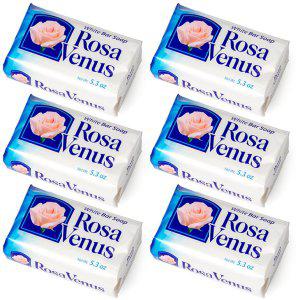 ROSA VENUS 로사 비너스 때비누 (화이트) 6개세트 150g 각질제거 미용비누 목욕비누 멕시코비누