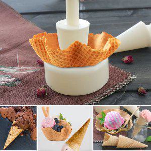 아이스크림 콘 만들기 와플 그릇 모양 잡기 실리콘 몰드 베이킹 틀 메이커