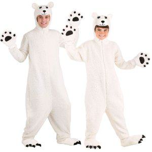 할로윈 북극곰 코스튬 백곰 코스프레 의상 동물 옷 어린이집 유치원 성인