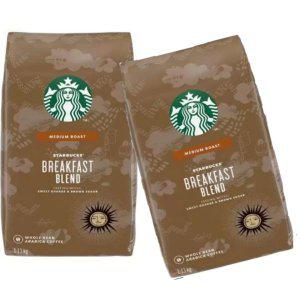 Starbucks  스타벅스 브랙퍼스트 블렌드 홀빈 커피 1.13kg (2입) 원두커피