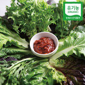 당일수확 국내산 유기농 모듬 쌈채소 샐러드채소 800g/1kg