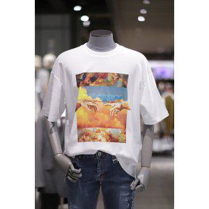 [갤러리아] BON 2컬러 천지창조 아트웍 오버핏 반팔 티셔츠 BN2MTS476
