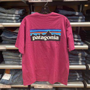 파타고니아 커플 남여 P-6 로고 티셔츠 20대커플룩 여름면티 컬러 18종