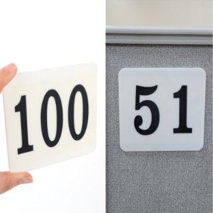 아크릴 번호판 사각 목욕탕사물함 숫자판스티커 테이블