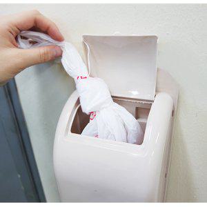 부착식 비닐봉투보관함 주방 정리함 수납 종량제봉지 케이스용품 싱크대 재활용 걸이 베이지