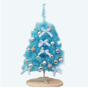 크리스마스트리세트 블루60cm 예쁜나무 전구건전지포함 분위기있는