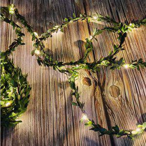 LED등나무넝쿨 녹색잎10m 반짝조명 전구일체구성 무드등벽장식