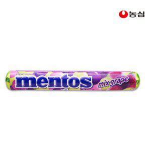 농심 멘토스 포도 37.5g 24개 믹스그레이프 맛있는사탕캔디
