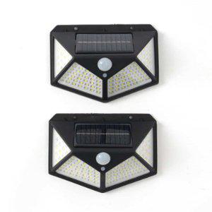 무선센서등 LED 동작감지 태양광충전 벽등2P세트 야외정원테라스