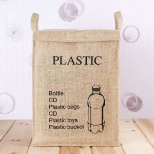 면마 분리수거함 PLASTIC 플라스틱 이동식 재활용 바스켓