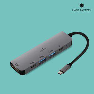 5IN1 USB3.0 C타입허브 멀티허브 HDMI 리더기
