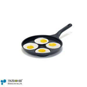 키친아트 인덕션 4구 후라이팬 핫케이크 계란달걀후라이 프라이팬