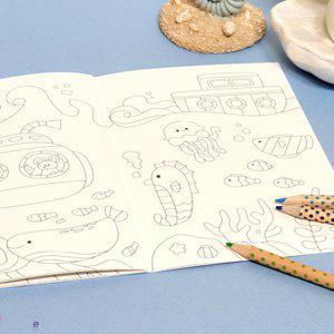 어린이 색칠공책 쉬운 컬러드로잉북 유아 그림그리기