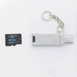 C타입 휴대용 마이크로SD카드 리더기 USB 메모리어댑터