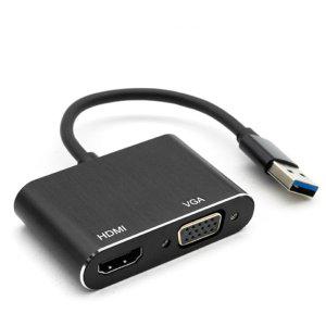 강의실 프로젝터 연결컨버터 USB TO HDMI VGA 변환기