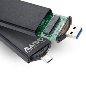 노트북 SSD외장케이스 USB A C 멀티포트 휴대용 하드