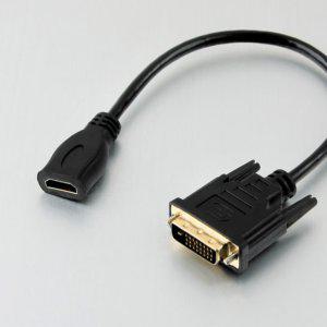 HDMI케이블 DVI 변환젠더 HDMI없는 모니터연결 아답터