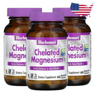 블루보넷 킬레이트 마그네슘 60베지캡슐 Chelated Magnesium 3개세트