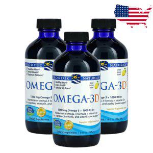 노르딕 오메가3 비타민D 237ml 동물성 EPA DHA 1245mg 3개세트