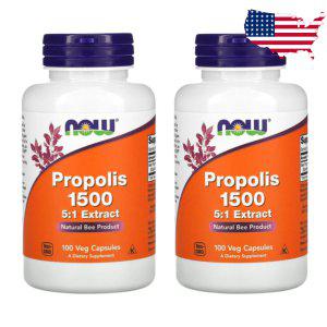 나우푸드 프로폴리스 1500 mg 100 베지캡슐 5배 농축액 2개세트