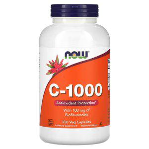 나우푸드 C1000 바이오플라보노이드 250캡슐 비타민C 회화나무 아스코르브산