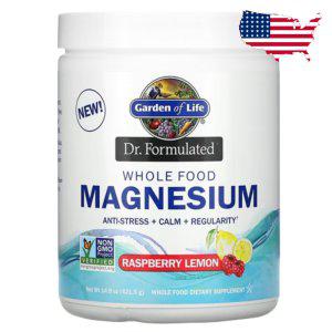 가든오브라이프 마그네슘 가루 350mg 420g 유산균 현미 분말 파우더 라즈베리 레몬맛