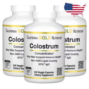CGN 아이허브 초유 단백질 비건 캡슐 240정 콜로스트럼 Colostrum 3병