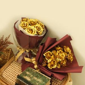 황금 골드 금 장미 꽃다발 어버이날 부모님 생일 선물 카네이션로즈