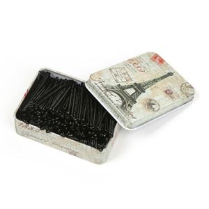 파리지엔 실핀 200p(물결형) 올림머리 검정 머리핀