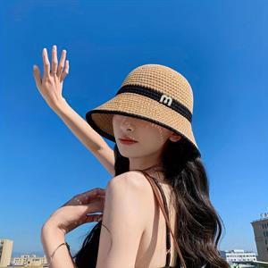 여성용 넓은 모자, 통기성 있는 해변 여행용 모자, 자외선 차단 버킷 모자, 패션적인 야외 여름 액세서리