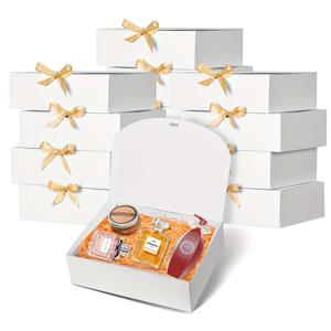 뚜껑이 있는 12개 선물 상자, 활이 있는 흰 빵 상자, 케이크 상자, 과자 상자, 도넛, 초콜릿 딸기 및 파이용, 결혼식 생일 파티 및 가정 주방 용품, 할로윈 및 크리스마스 필수품용